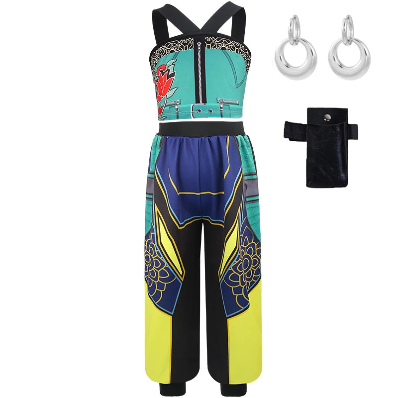 Girls Cosplay Costume Set 3PCS Kids Carnival Party Outfit