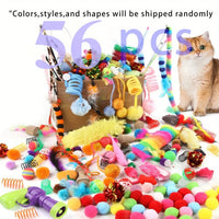 Cat Toy Variety Pack with Plush and Interactive Toys