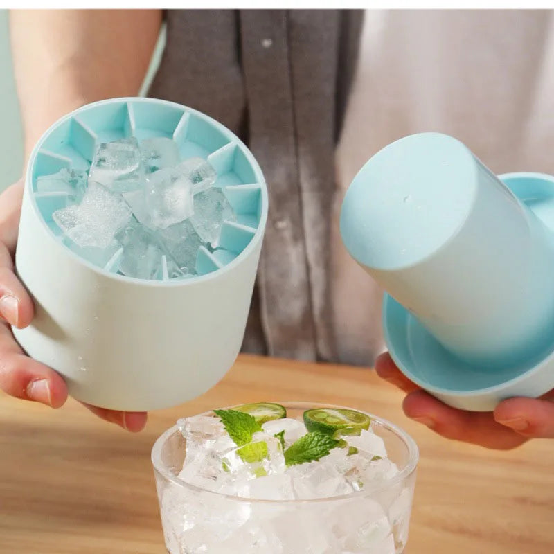 Silicone Ice Cube Mold Round DIY Ice Maker Cup