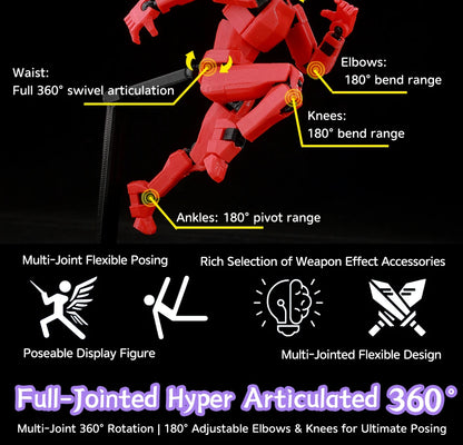 Poseable Anime Figure 3D Multi-Jointed Action Model Toy