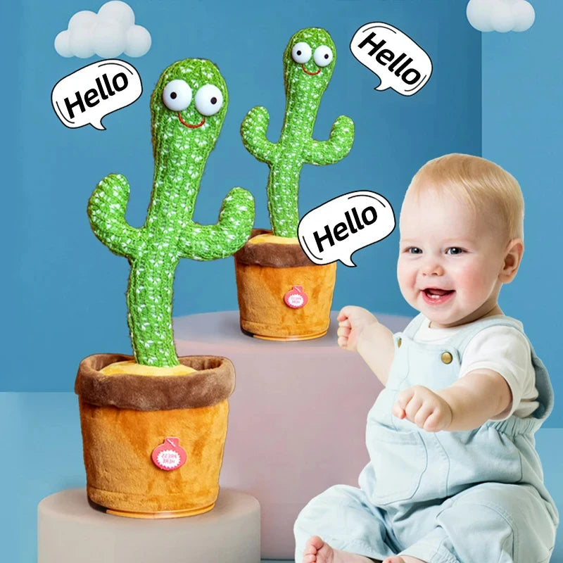 Dancing Cactus Toy Talking Singing Interactive Plush
