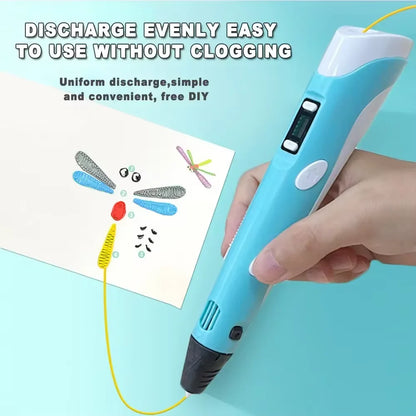 3D Printing Pen with PLA Filament for Creative Drawing