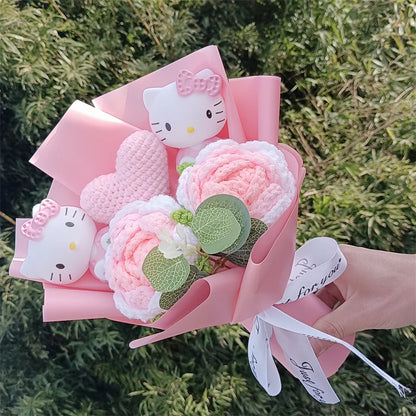 Plush Flower Bouquet with Rose Design