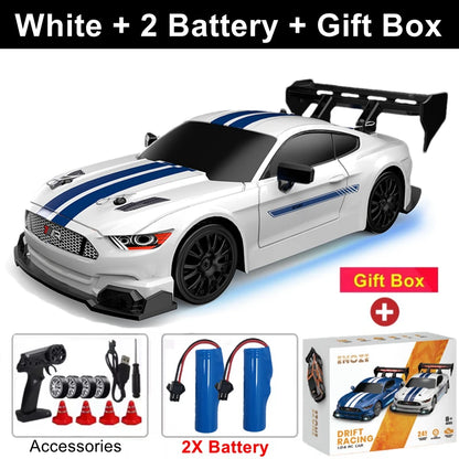 1:24 4WD RC Drift Racing Car with LED Lights – High Speed Remote Control Car