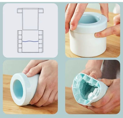 Silicone Ice Cube Mold Round DIY Ice Maker Cup