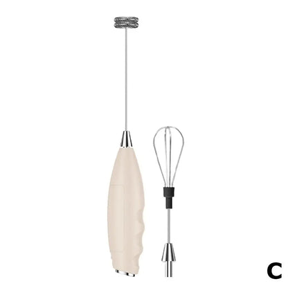 Electric Milk Frother Handheld Battery Powered Coffee Whisk