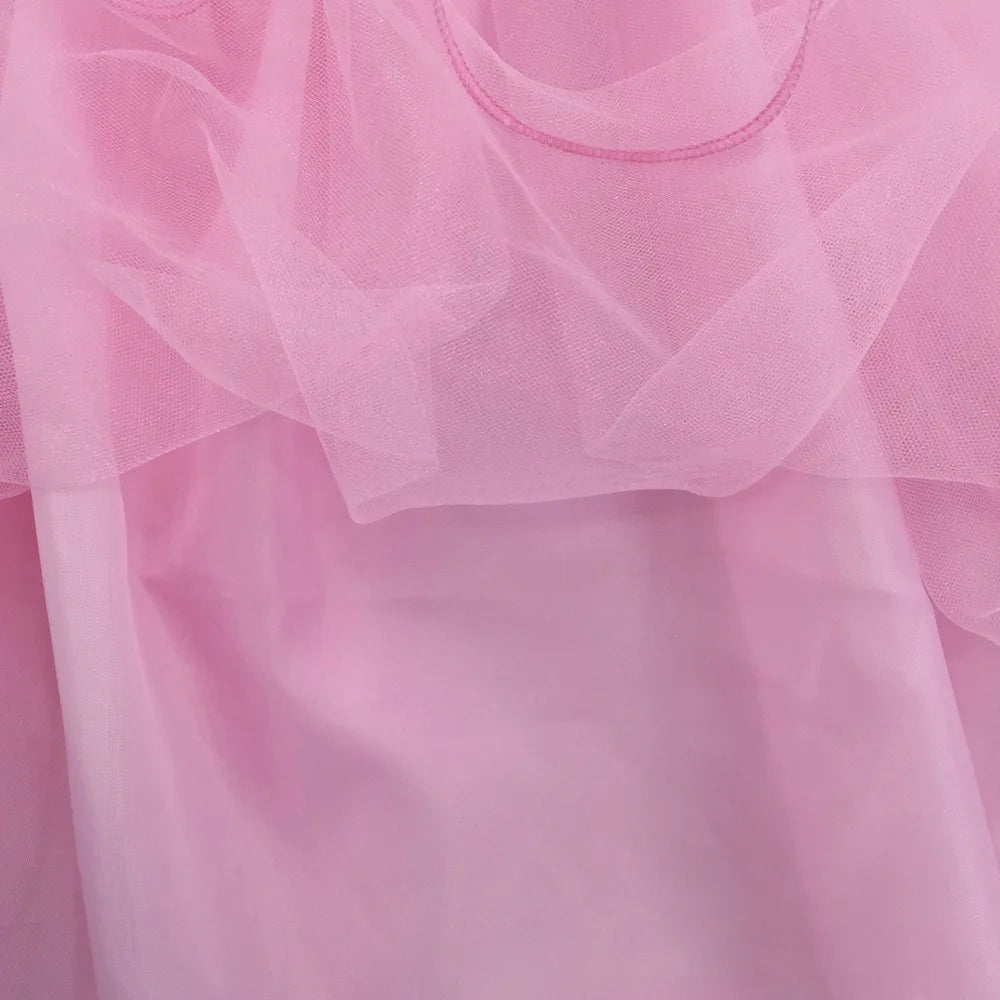 Girls Pink Halloween Costume Dress for Cosplay & Parties