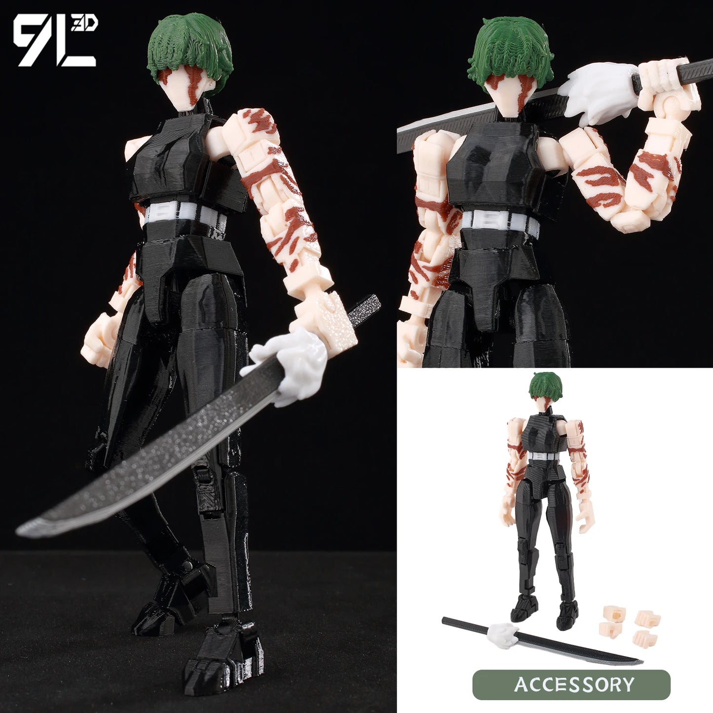 Titan 13 Action Figure 14cm Poseable Robot Model