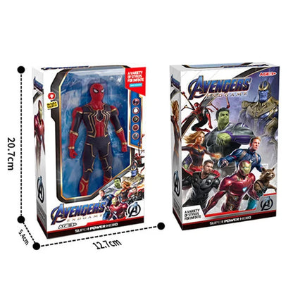 Superhero Action Figure 17cm Luminous Collectible Model Toy