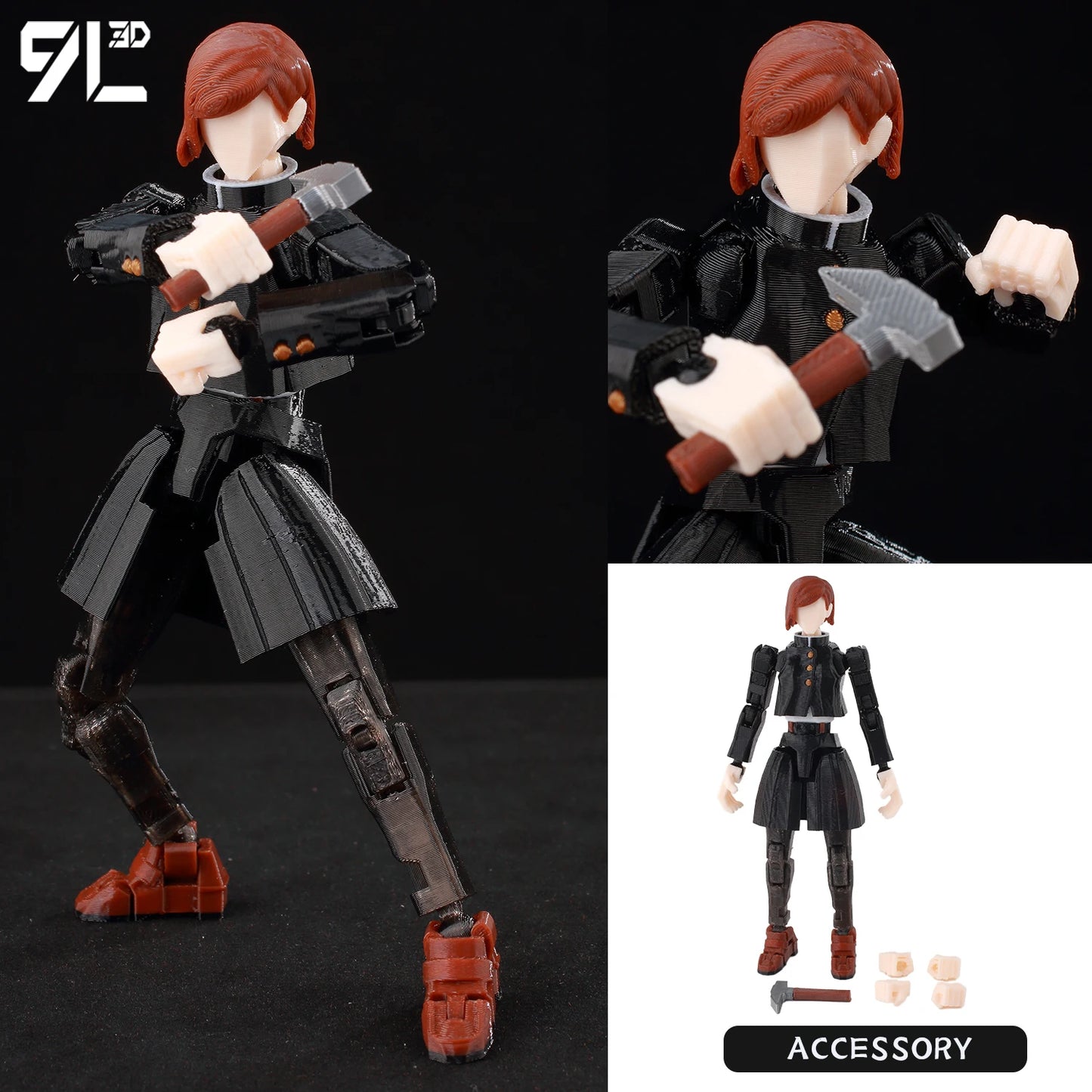 Titan 13 Action Figure 14cm Poseable Robot Model