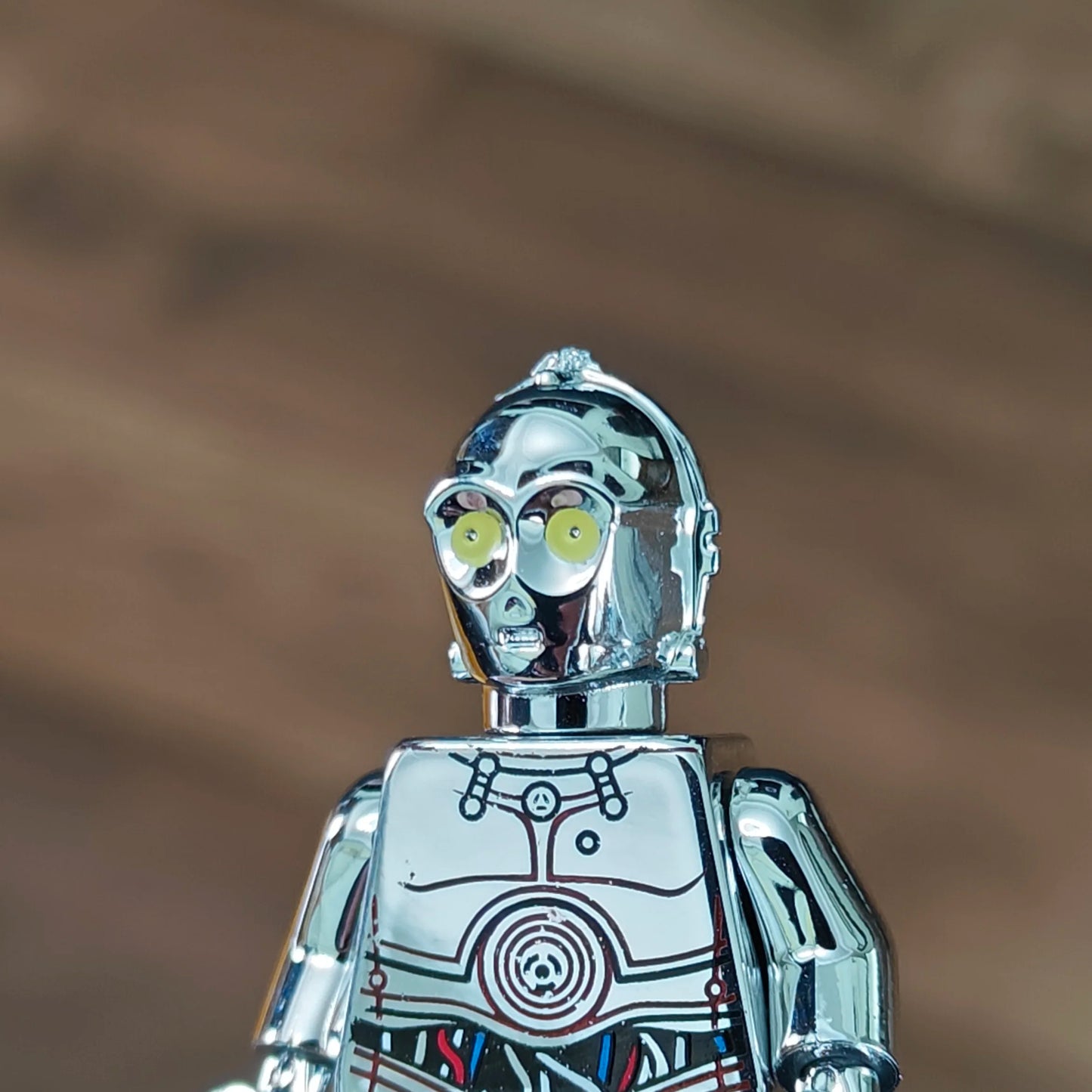 Mr Gold Building Block Figure Chrome Gold Minifigure