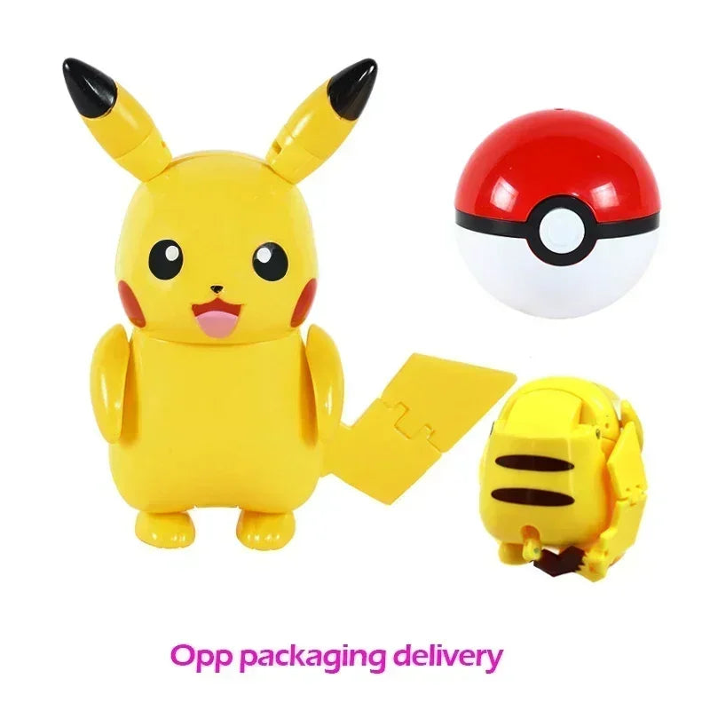 Pokémon Figure Toy Deform Poke ball Action Figure Set