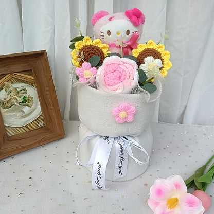 Plush Flower Bouquet with Rose Design
