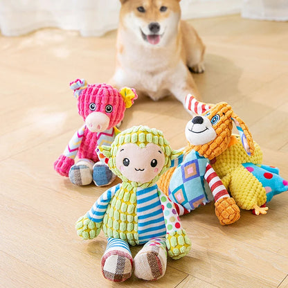 Dog Squeaky Toy Plush Interactive Chew Toy for Dogs