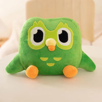 Green Owl Plush Toy – Cute Cartoon Owl Plushie Pillow 30cm