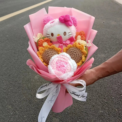 Plush Flower Bouquet with Rose Design