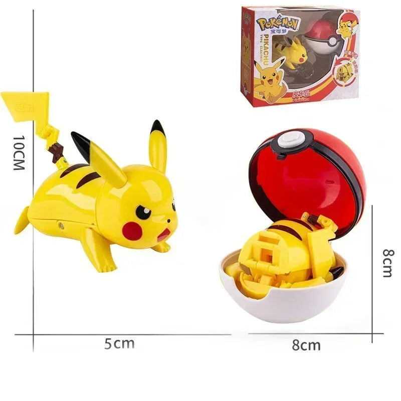 Pokémon Figure Toy Deform Poke ball Action Figure Set