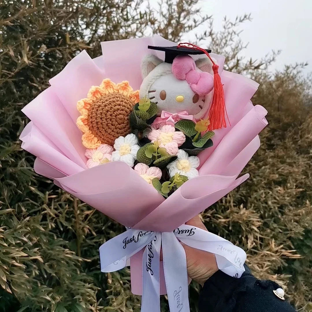 Plush Flower Bouquet with Rose Design
