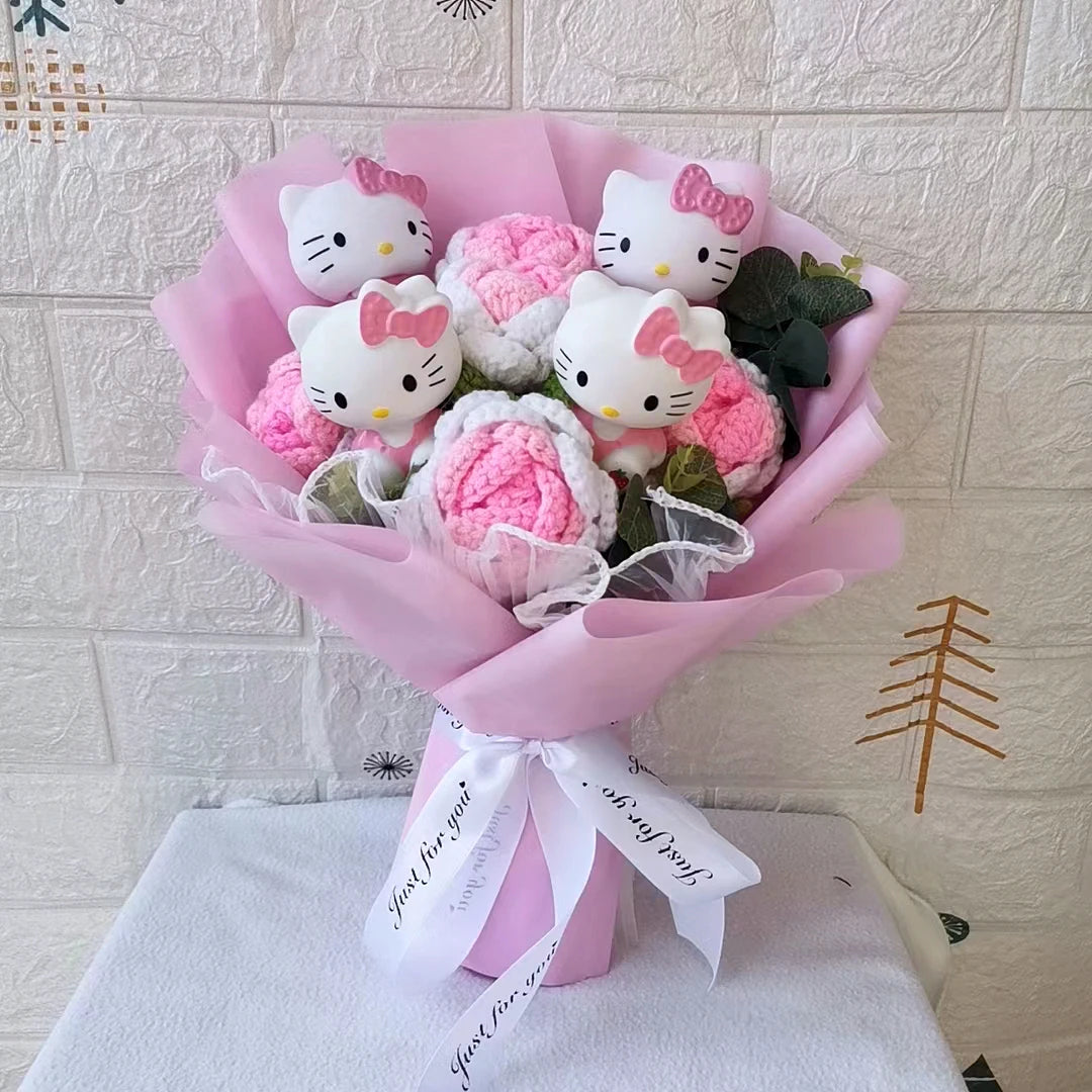 Plush Flower Bouquet with Rose Design