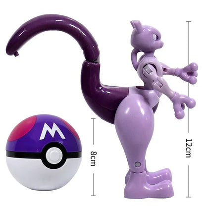 Pokémon Figure Toy Deform Poke ball Action Figure Set