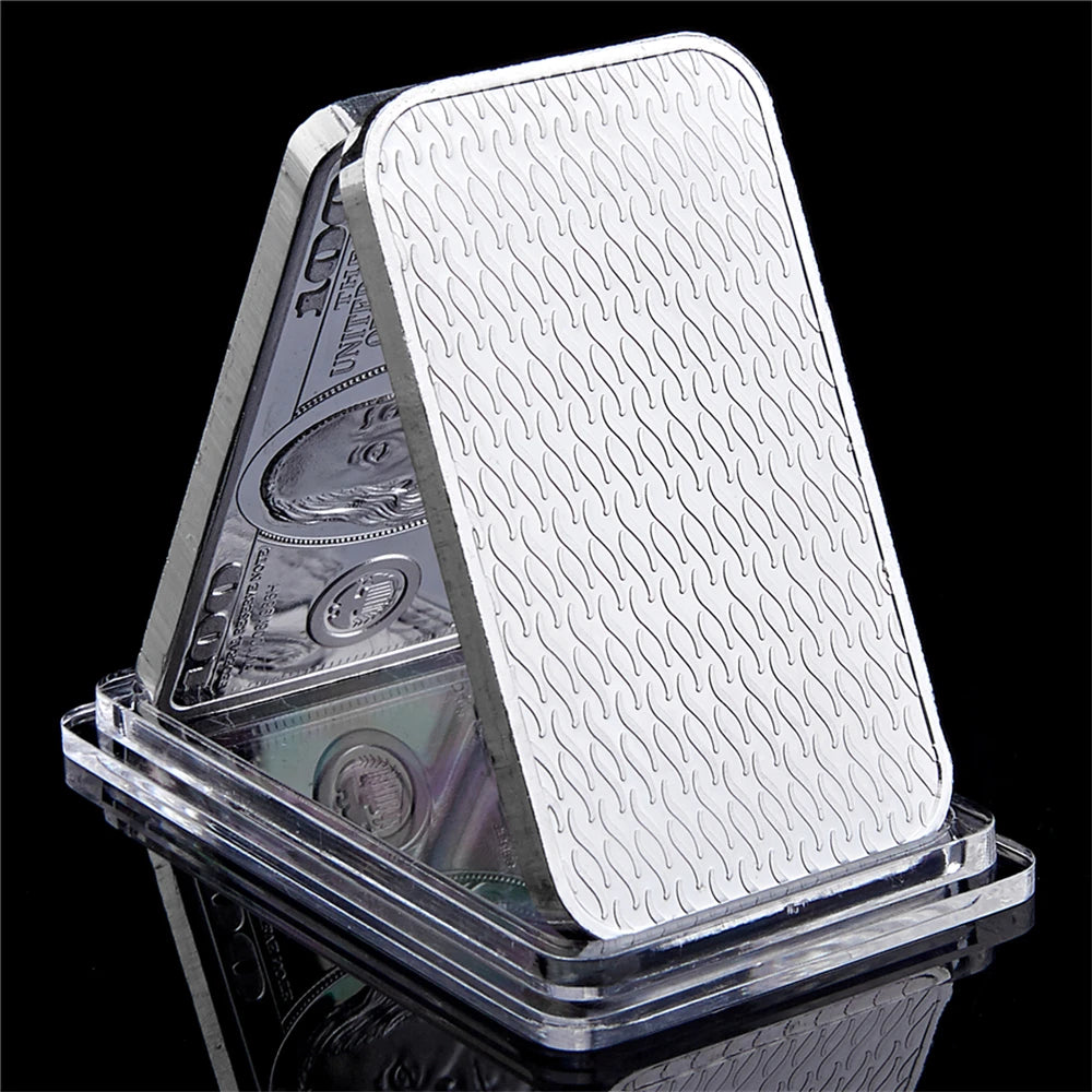 1 Troy Ounce Silver Bar with Display Case Collectible