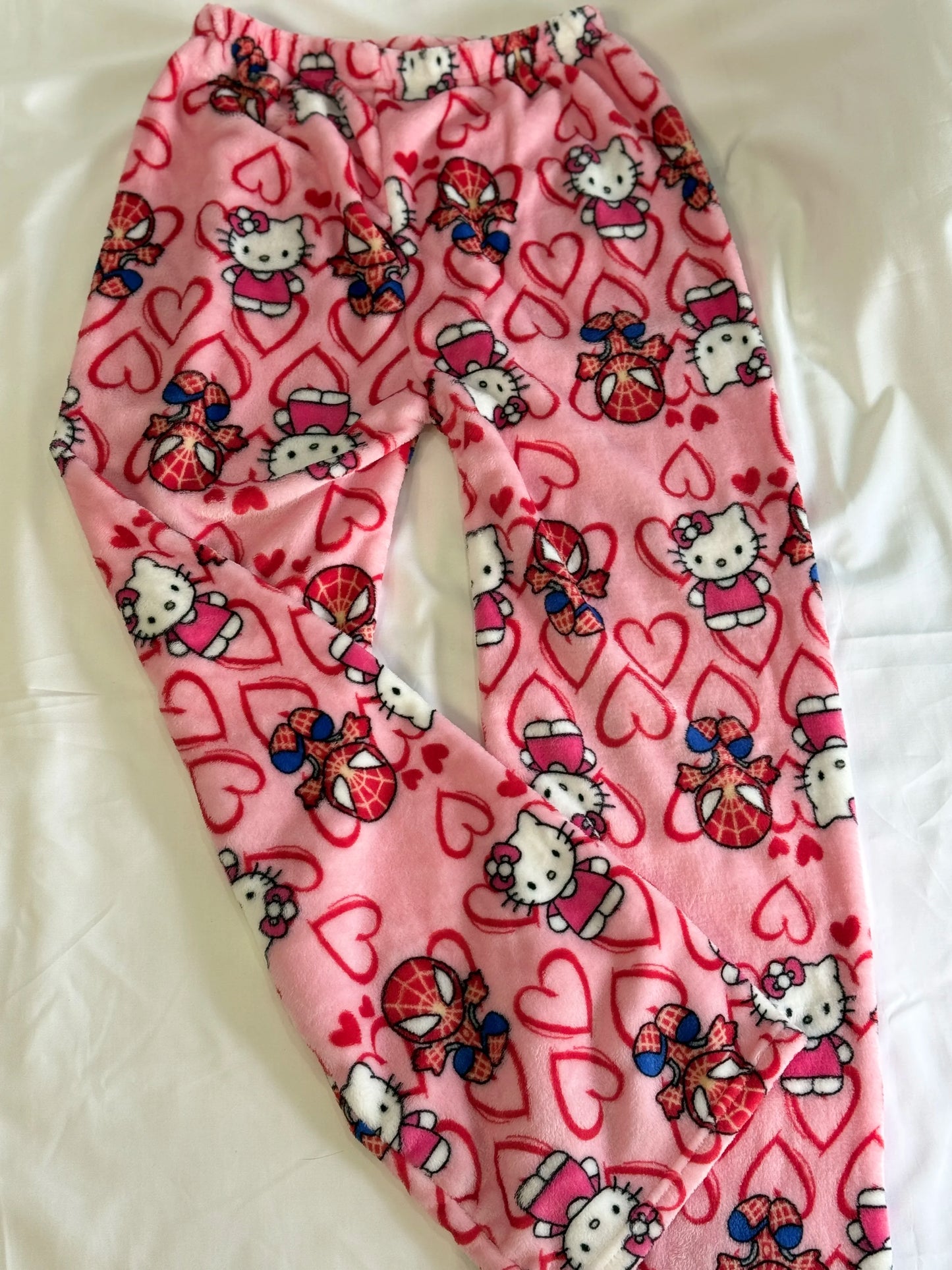 Anime Pajama Pants Y2K Flannel Cartoon Sleep Bottoms