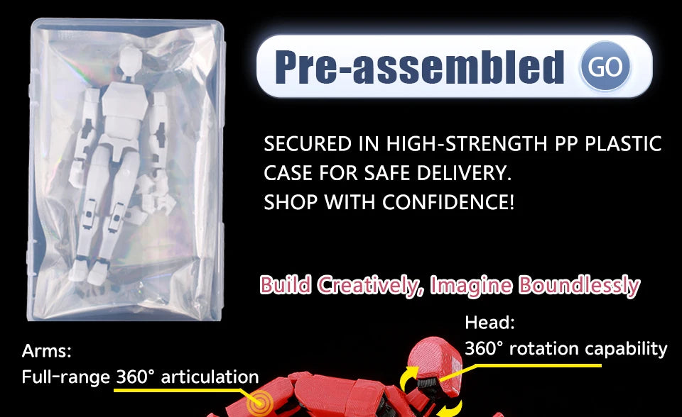Poseable Anime Figure 3D Multi-Jointed Action Model Toy