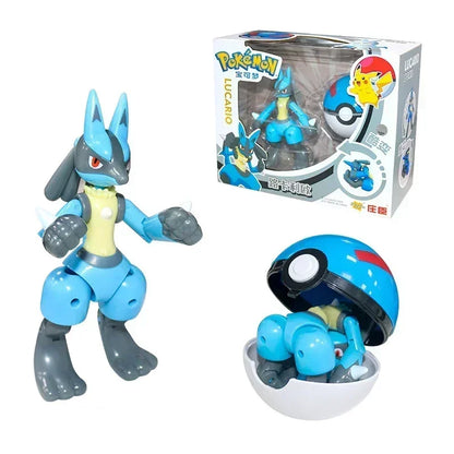 Pokémon Figure Toy Deform Poke ball Action Figure Set