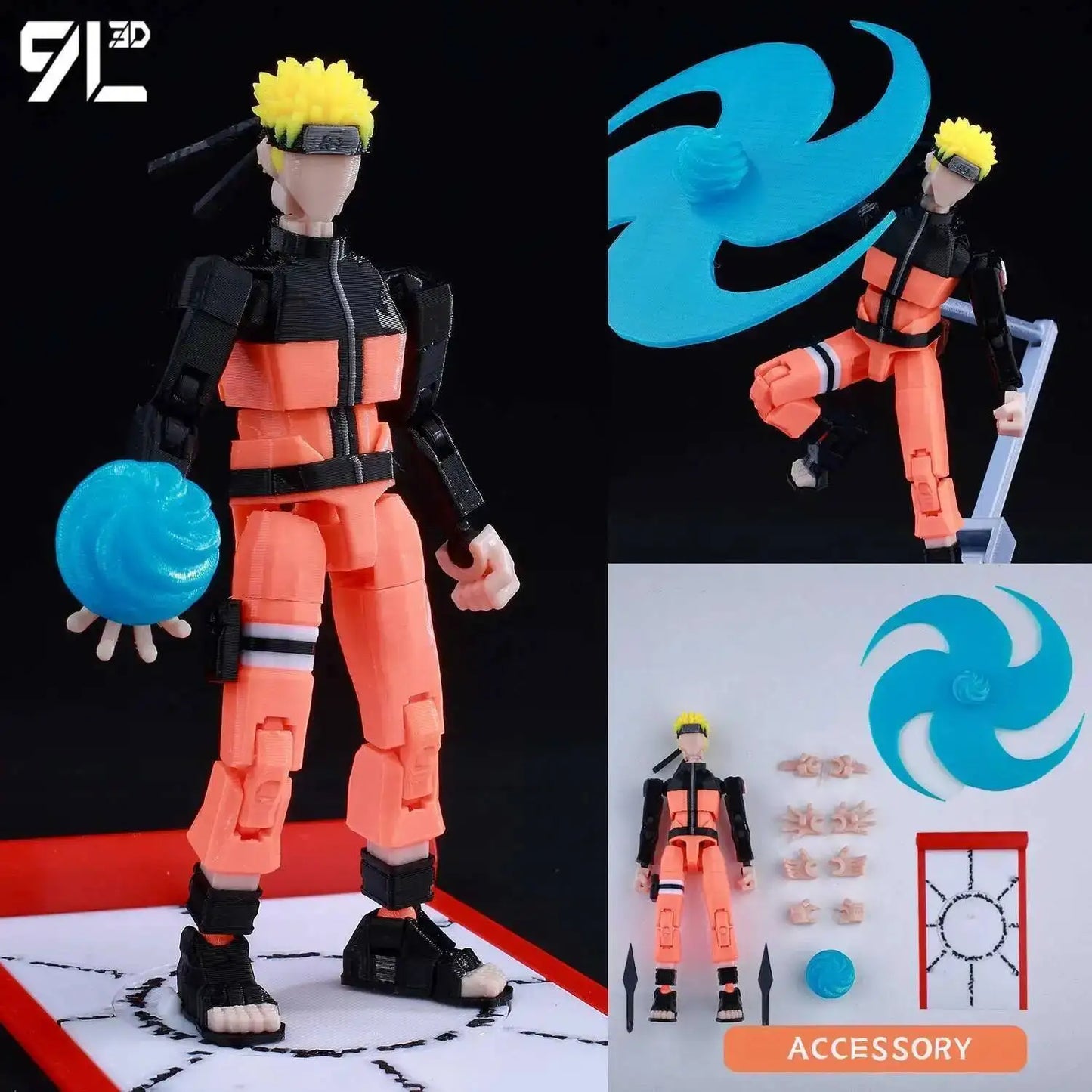Poseable Anime Figure 3D Multi-Jointed Action Model Toy