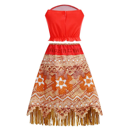 Moana 2 Dress for Girls Princess Costume with Accessories