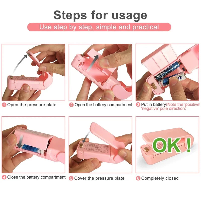 Mini Bag Sealer Portable Handheld Heat Bag Sealer