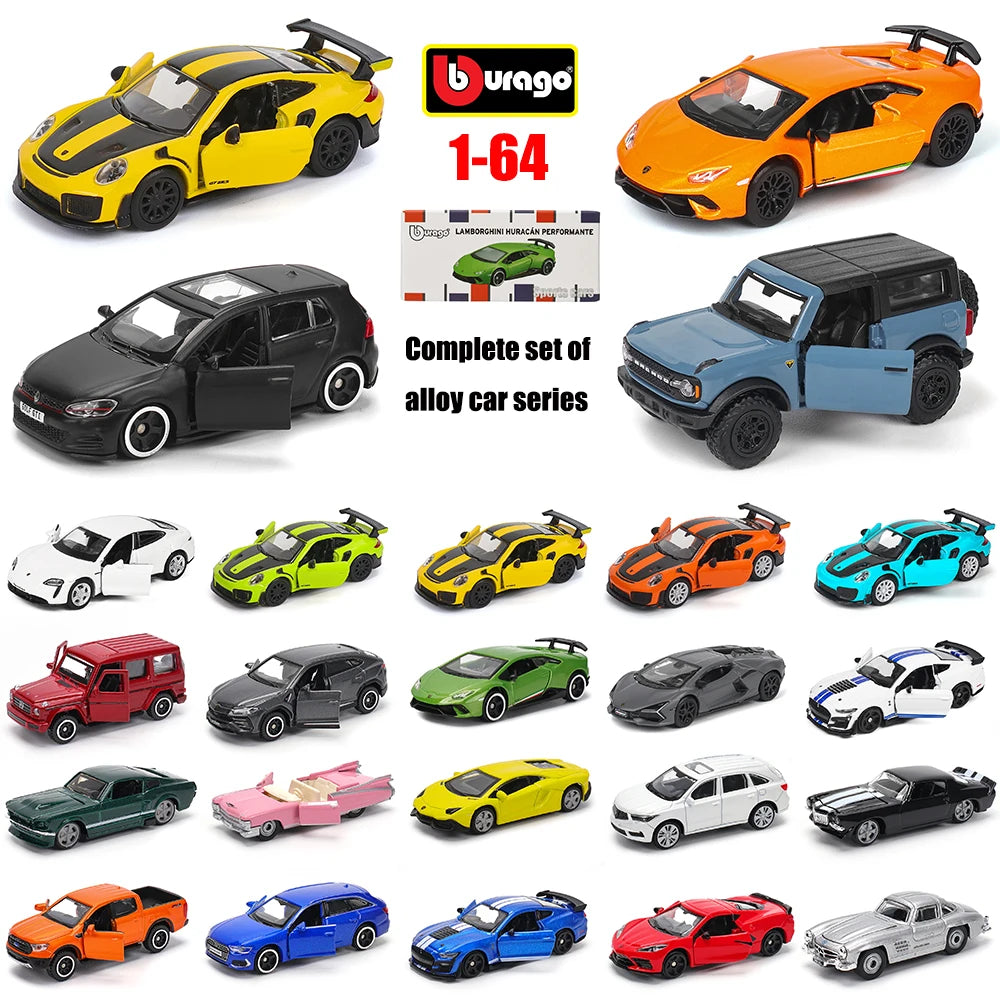 1:64 Diecast Car Model – Alloy Pull Back Collectible Toy