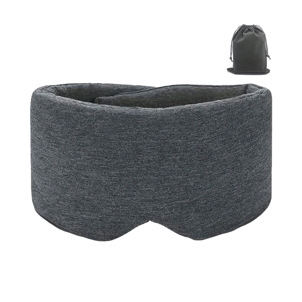 Blackout Sleep Mask – Cotton Eye Cover for Side Sleepers