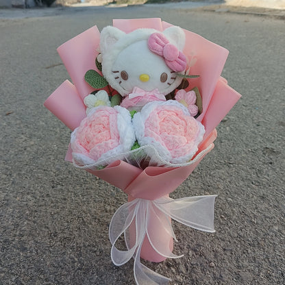 Plush Flower Bouquet with Rose Design
