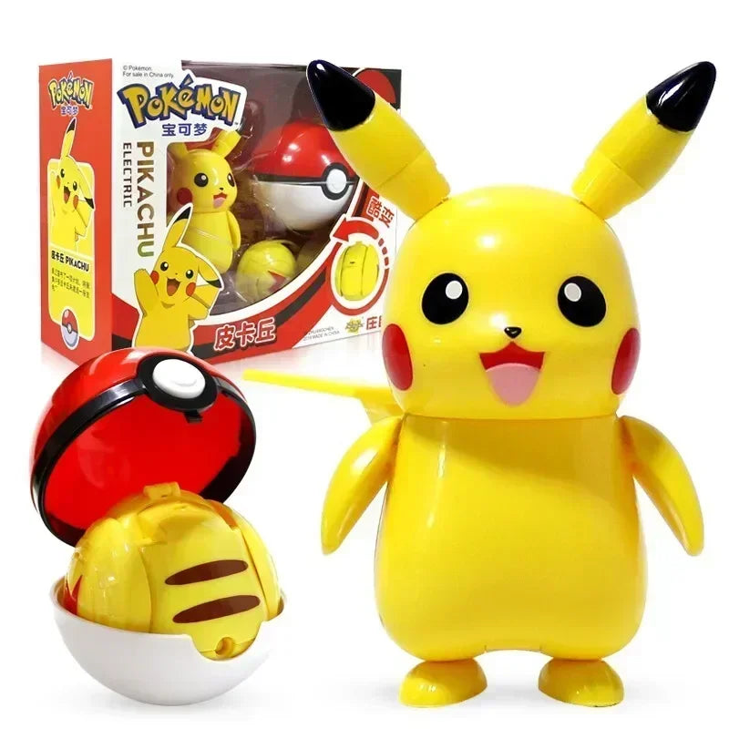 Pokémon Figure Toy Deform Poke ball Action Figure Set