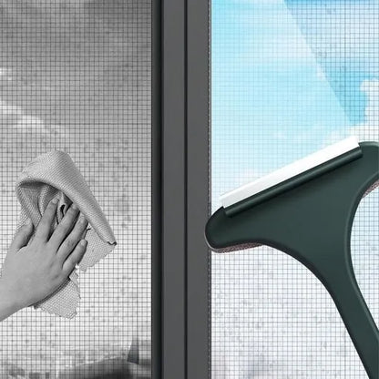 Window Screen Cleaning Brush Dual Use Glass Cleaner