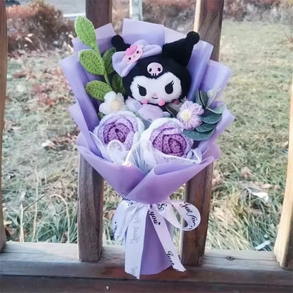 Plush Flower Bouquet with Rose Design