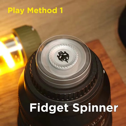 3-in-1 Metal Fidget Toy Spinner Slider Stress Relief EDC