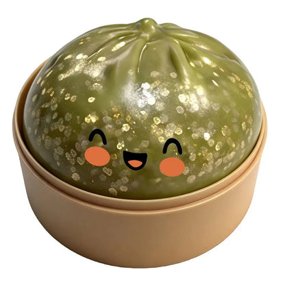 Dumpling Squeeze Toy – Soft Squishy Fidget Toy with Steamer