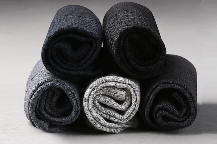 Bamboo Fiber Crew Socks Men's Breathable Business Socks