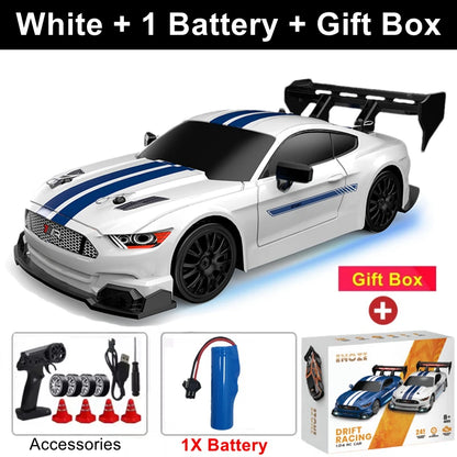 1:24 4WD RC Drift Racing Car with LED Lights – High Speed Remote Control Car