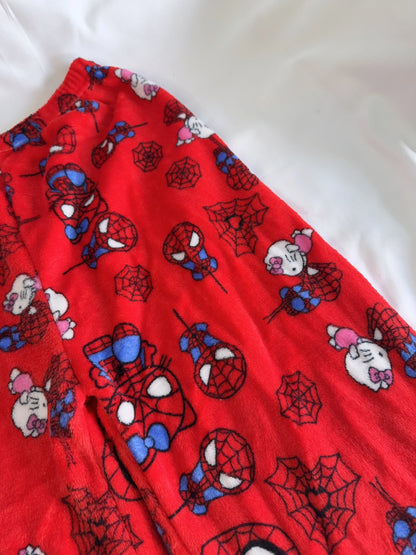 Anime Pajama Pants Y2K Flannel Cartoon Sleep Bottoms