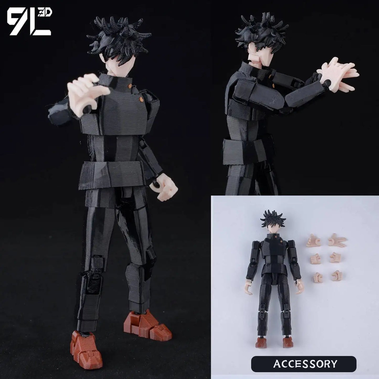 Poseable Anime Figure 3D Multi-Jointed Action Model Toy