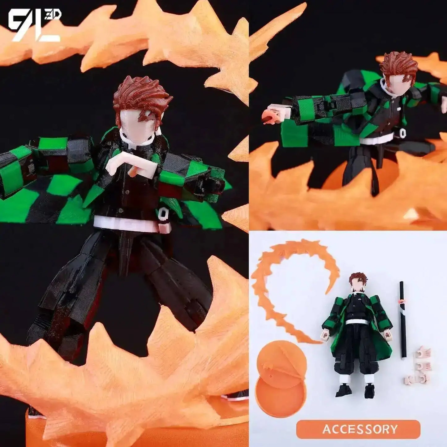 Poseable Anime Figure 3D Multi-Jointed Action Model Toy