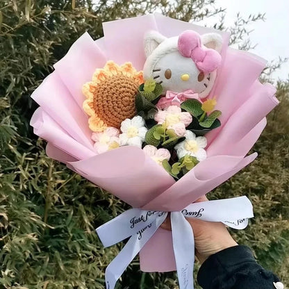 Plush Flower Bouquet with Rose Design