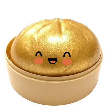 Dumpling Squeeze Toy – Soft Squishy Fidget Toy with Steamer