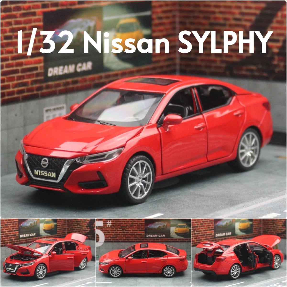 Diecast Toy Car Model 1:32 Scale SUV with Sound & Light