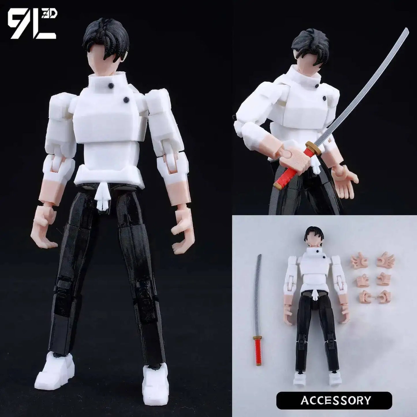 Poseable Anime Figure 3D Multi-Jointed Action Model Toy