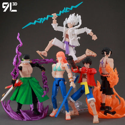 Poseable Anime Figure 3D Multi-Jointed Action Model Toy