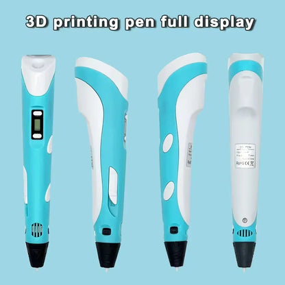 3D Printing Pen with PLA Filament for Creative Drawing